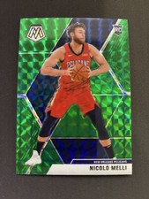 2019-20 Panini Mosaic Nicolo Melli RC Green Mosaic Prizm  Rookie #216 Basketball