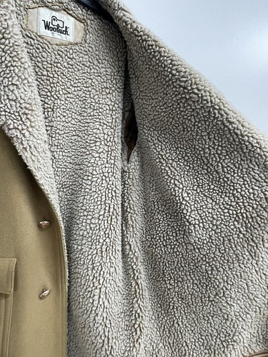 Chaqueta de Colección Woolrich Abrigo de Lana Para Hombre Forrada de Sherpa Occidental Para Hombre Talla 44 L - Imagen 7 de 9