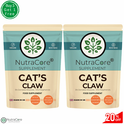 Katzenkralle Kapseln 5500mg (10% Polyphenole) - Muskeln entspannen & Immunität unterstützen
