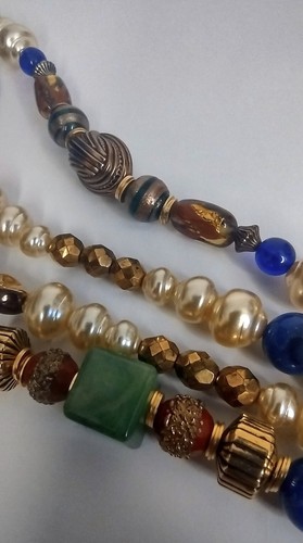 Vintage Haute Couture Signed Diva 80s Necklace Statement Piece 62" Collectible - Picture 12 of 12