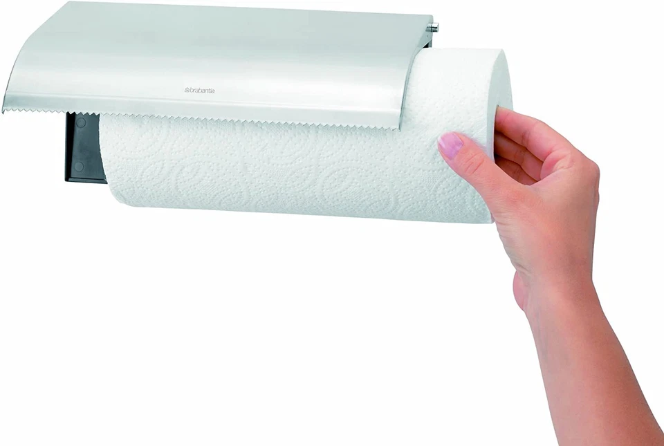 Brabantia кухонный держатель для бумажных полотенец рулон матовая сталь настенное крепление 313868 - Изображение 4 из 4