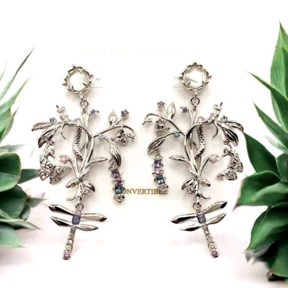 Pendientes Kendra Scott Devin Convertibles Plata Madreperla $200 Foto 4 de 4