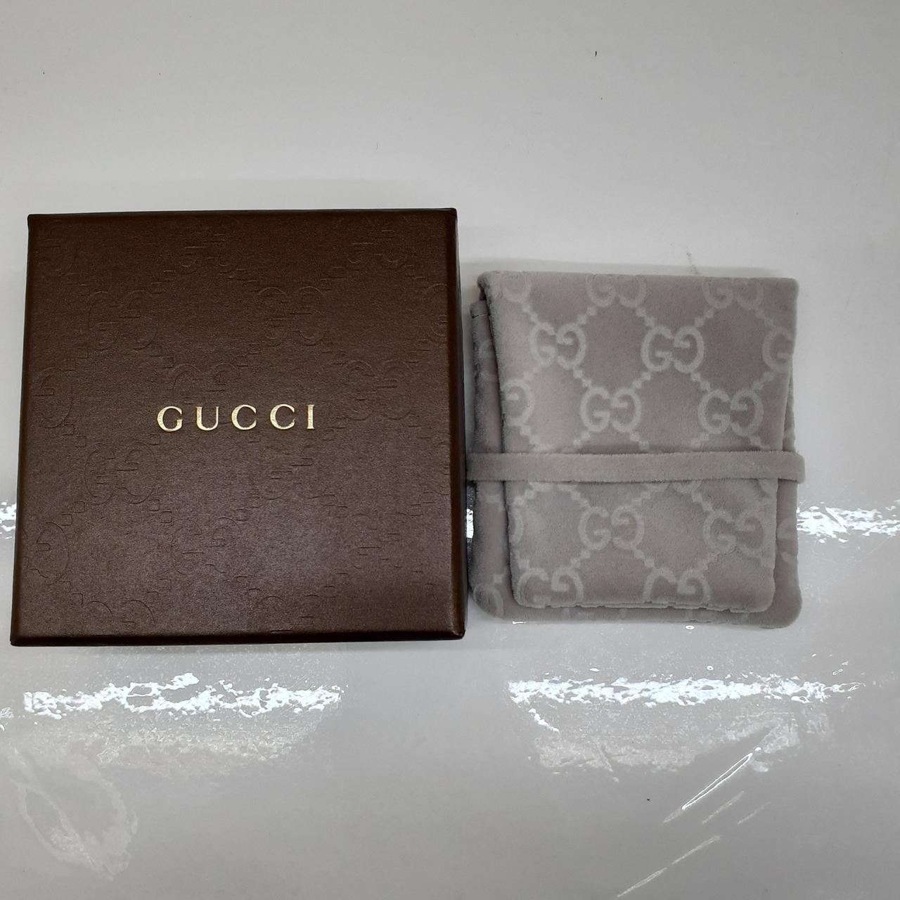 Authentic GUCCI Interlocking G Slim Open Band Rin… - image 2