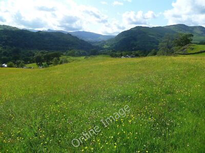 Photo 6x4 Meadow above Ambleside Alpine meadow just waiting for Julie And c2011