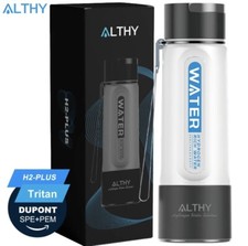 ALTHER Wasserstoff Wasser Generator Flasche Tritan H2 Inhalation Ionisator Upgraded Dual