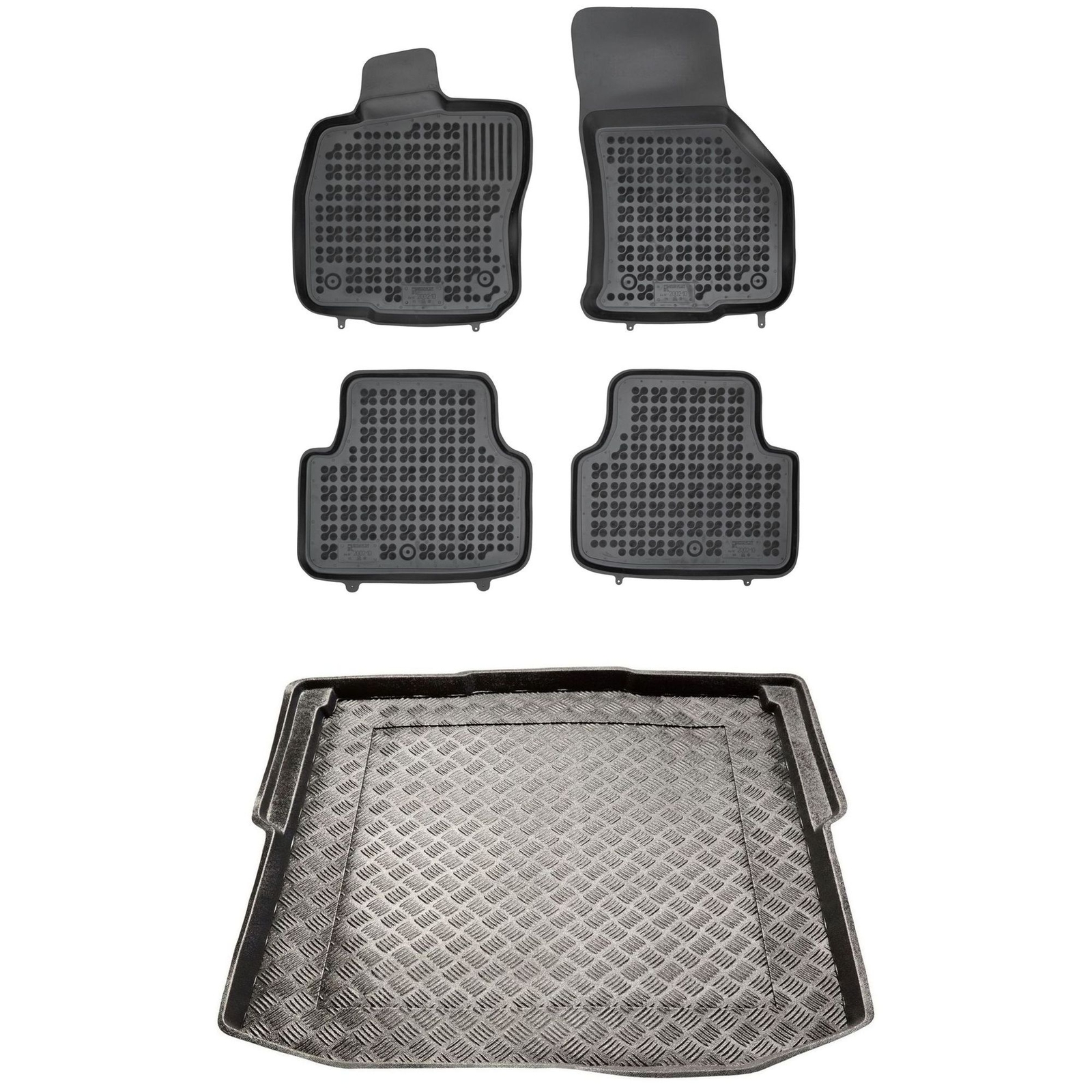 Tapis de coffre sur mesure en PE de haute densité pour berline Skoda Octavia