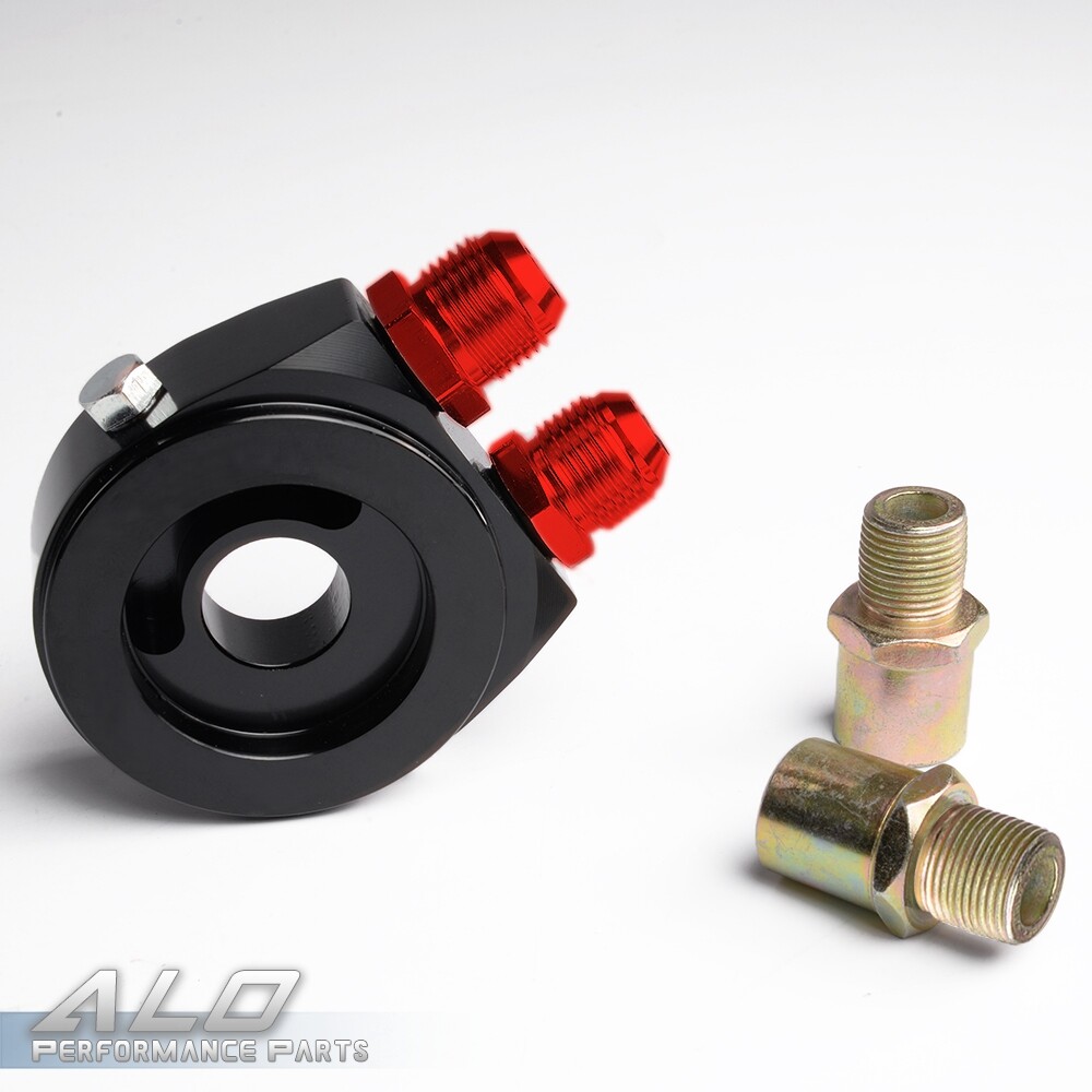 Engine Oil Cooler Kit 19 Row With AN10 Fittings & Filter Adapter - Silver Aluminum Universal Oil Cooler Kit - Foto 10