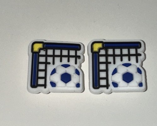 Soccer Goal 2 Charm Bundle fits Crocs Clogs And Shoes With Holes - 第 1/1 張圖片