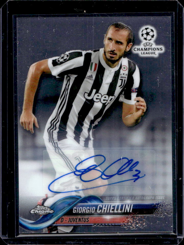 2017 Topps Chrome UEFA UCL Giorgio Chiellini Auto #90