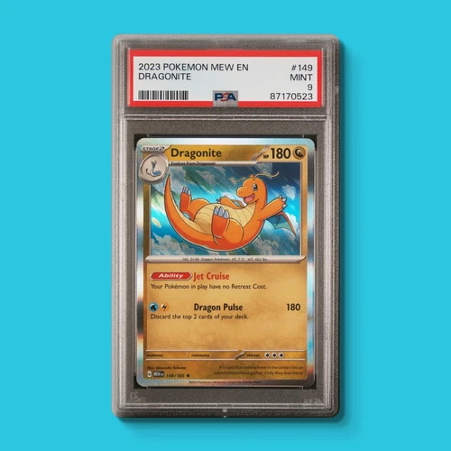 PSA 9 Dragonite Holo MINT 2023 Scarlet & Violet 151 #149 Pokemon Card