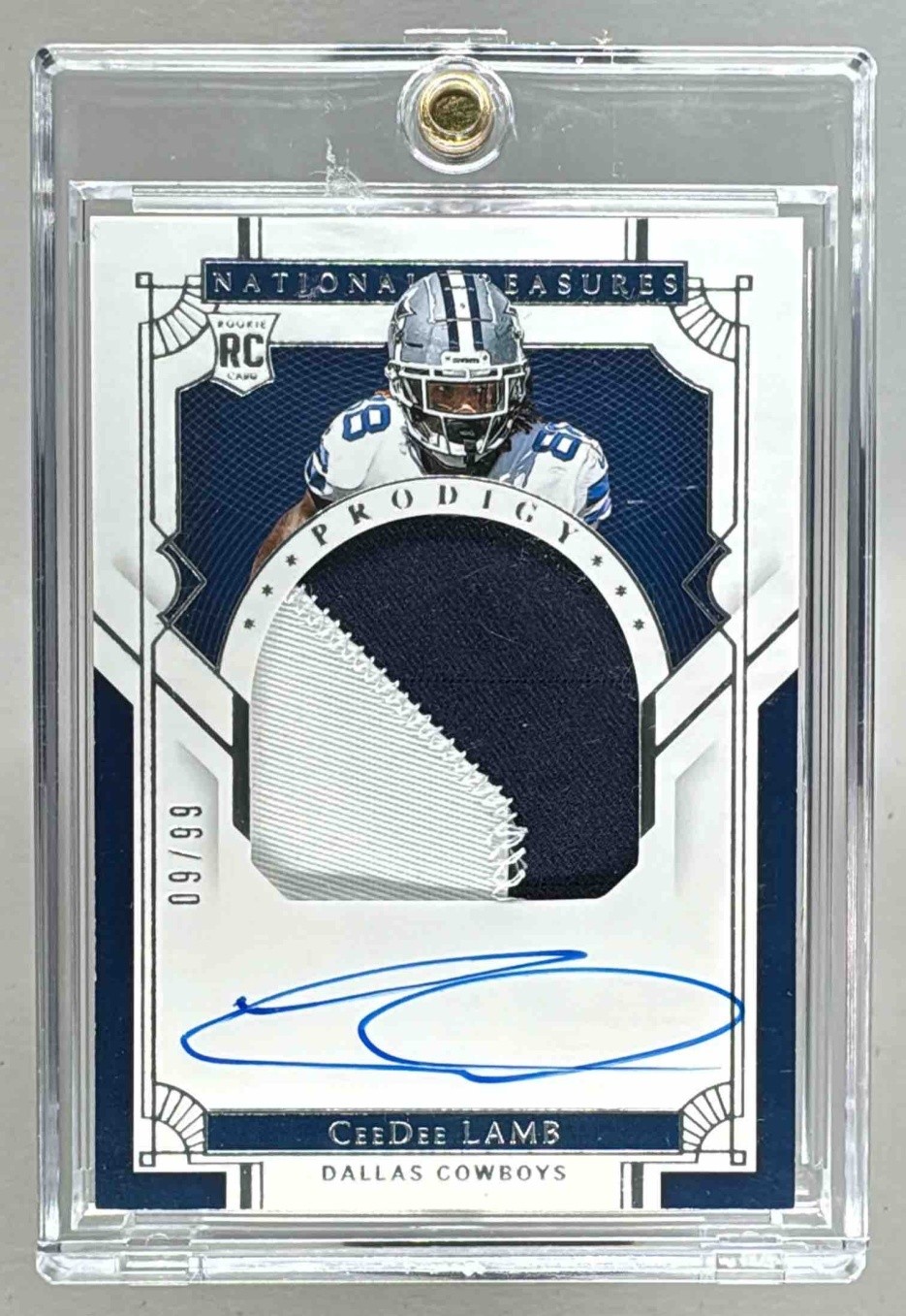 CeeDee Lamb 2020 National Treasures #PPA-CL RC Rookie Prodigy Patch Auto /99