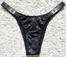 NWT - VICTORIA'S SECRET BLING SCATTERED SHINE RHINESTONE BRAZILIAN PANTY S L XL