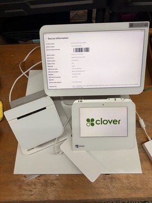 Clover Station Duo C503 POS System w/ Printer Cash Drawer Customer Display