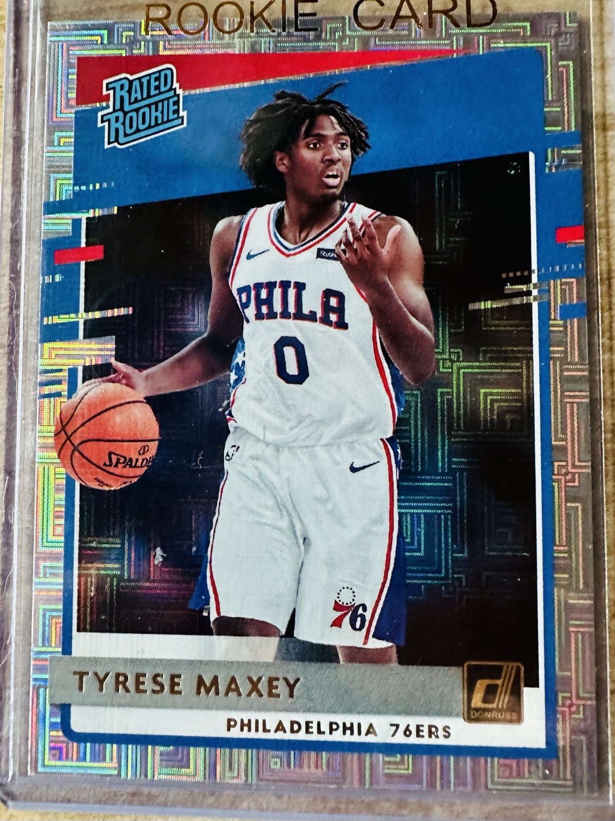 Panini Donruss 2020-21 Rated Rookie Tyrese Maxey Choice Philadelphia 76ers #211