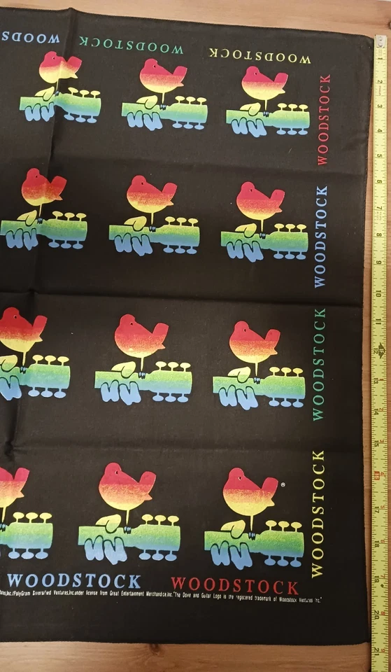 RARE NWOT Woodstock Bandana 1994 Vintage Rock Folk Music Festival Souvenir - Image 2 of 4