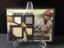 2025 Topps Museum Collection Albert Pujols Primary Pieces /25 Cardinals #SPPQ-AP