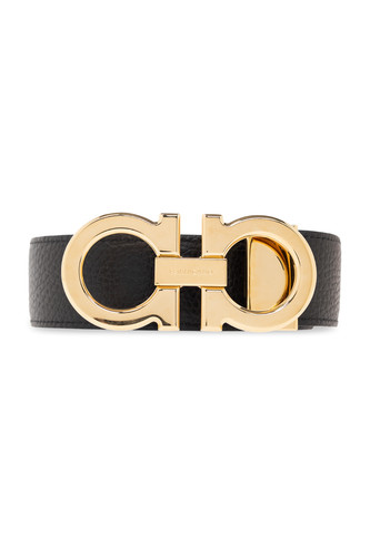 FERRAGAMO Black Double Adjustable Reversible Belt New & Authentic