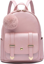 Girls Fashion Backpack Mini Backpack Purse for Women Teenage Girls Purses PU Lea