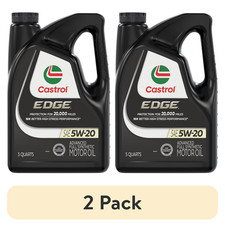 (2 pack) EDGE Castrol 5W-20 Advanced Full Synthetic Motor Oil, 5 Quarts 33.55 per gallon