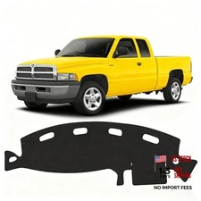 Black Dash Cover For Dodge Ram 1500 2500 3500 1998 1999 2000 Ram 98-01black