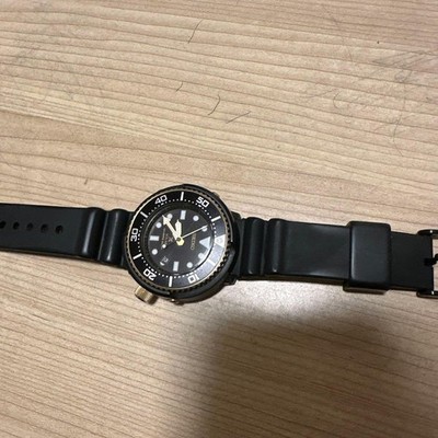 Seiko Prospex Diver Mini Tuna Can V147 solarbetriebene schwarze Uhr #432