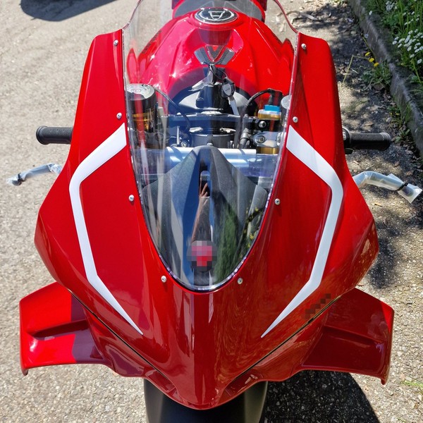 3D Aufkleber Motorrad Ducati Panigale V4 V4S 2025-2026 Schutz Windschild-image