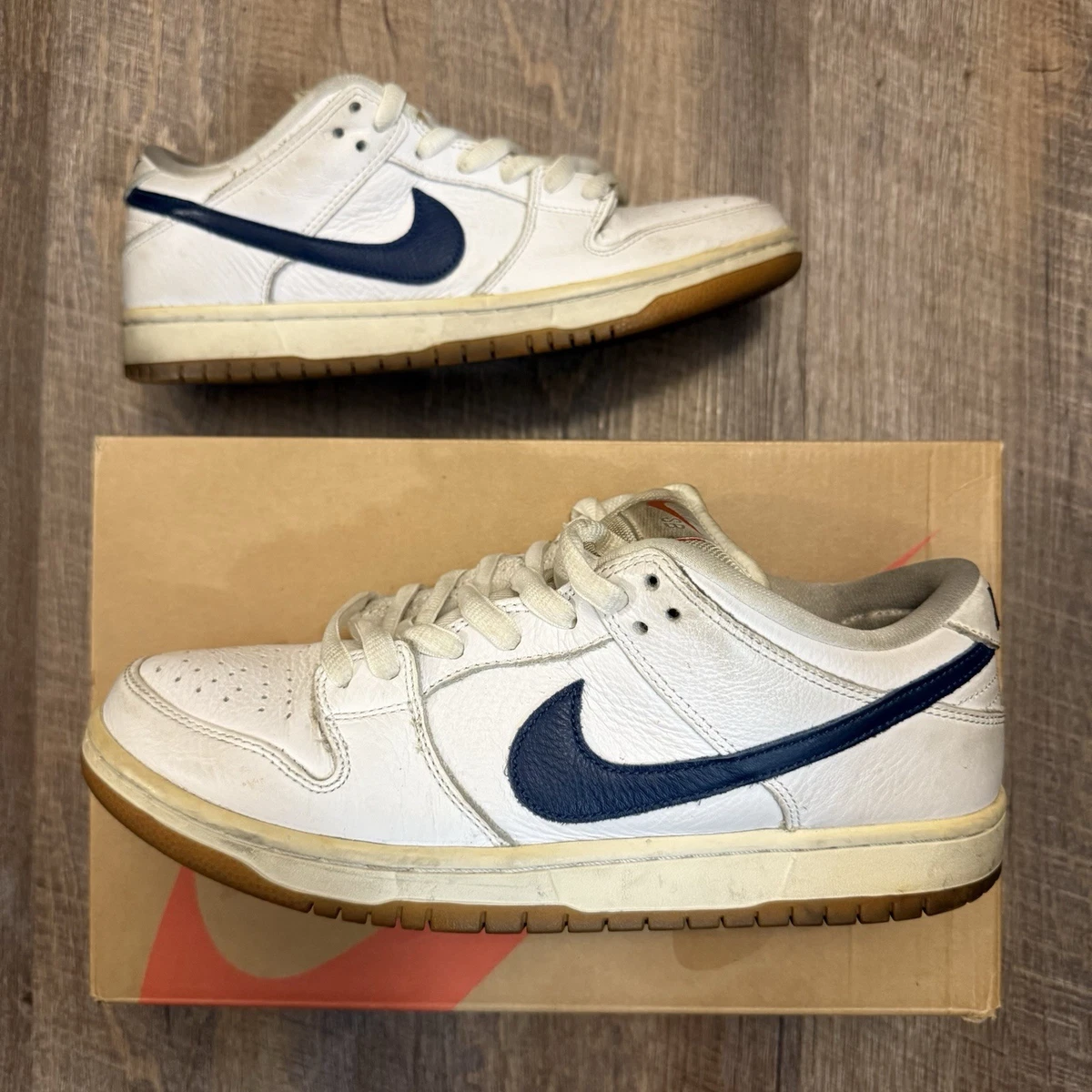 Nike Dunk Pro ISO SB Low Orange Label - White Navy for Sale