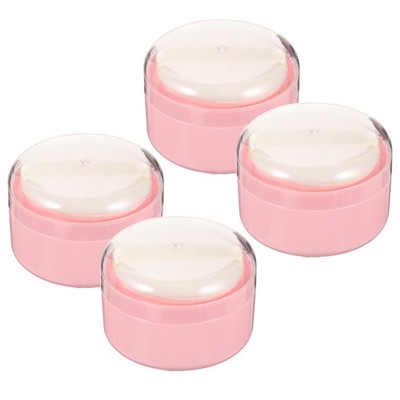 4 Pcs Körperpuderquaste Kleine Puderquastenbox Pulverbehälter Für Babypuder