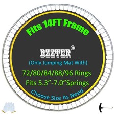 Replacement Trampoline Mat Fits 14ft Frame 88 V-Rings 5.5" Spring Length