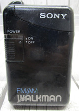 Vintage Sony Walkman SRF-29 Black AM/FM Radio w/ Belt Clip Tested Working