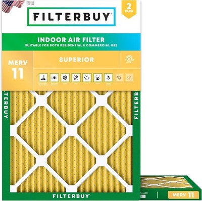 Filterbuy 18x22x1 MERV 11 Air Filter Replacement HVAC Furnace