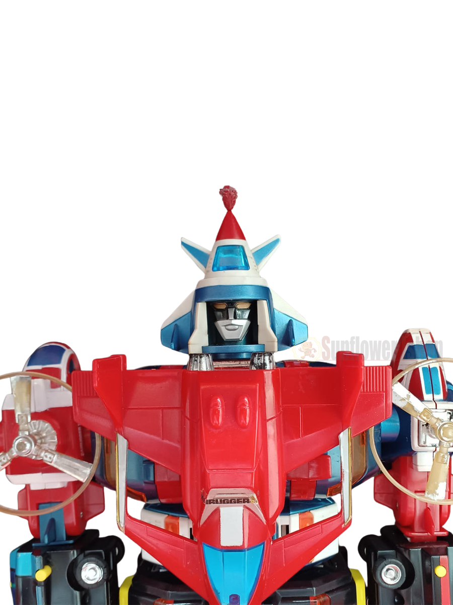 Popy Armored Fleet Dairugger XV Vintage Combining Robot Toy Die