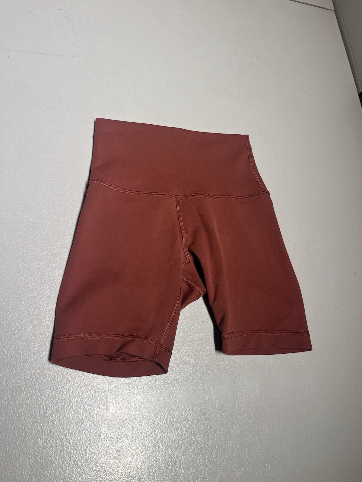 Lululemon Shorts Women’s 2 Wunder Train Dark Terracotta High Rise Gym Yoga