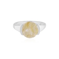 Cavill Rutilquarz Ring 3,10Ct Rund Silber 925 Sterling Damen Schmuck-