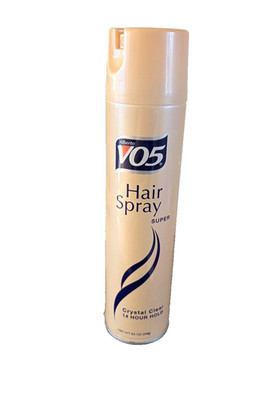Rare Alberto VO5 V05 SUPER Hair Spray, Crystal Clear Fourteen-Hour Hold, 8.5oz