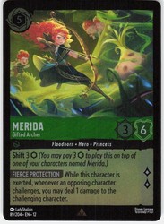 Merida - Gifted Archer 89/204 Rare Cold Foil Wilds Unknown Lorcana