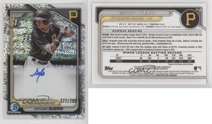 2024 Bowman Chrome Prospect Speckle Refractor /299 Estuar Suero #CPA-ES Auto