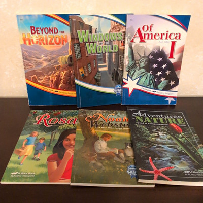 Abeka 5th Grade Reading Books Lot of 6 Readers Homeschool Curriculum Grade 5