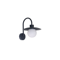 Luxula LED Wandleuchte 10 W Schwarz IP54