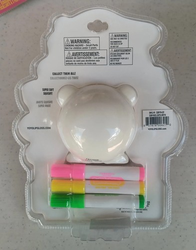 Free Ship ~ (2) New 5" Squishies~ Sandjelly Squishy Bear Face to Paint /Color - Picture 6 of 7