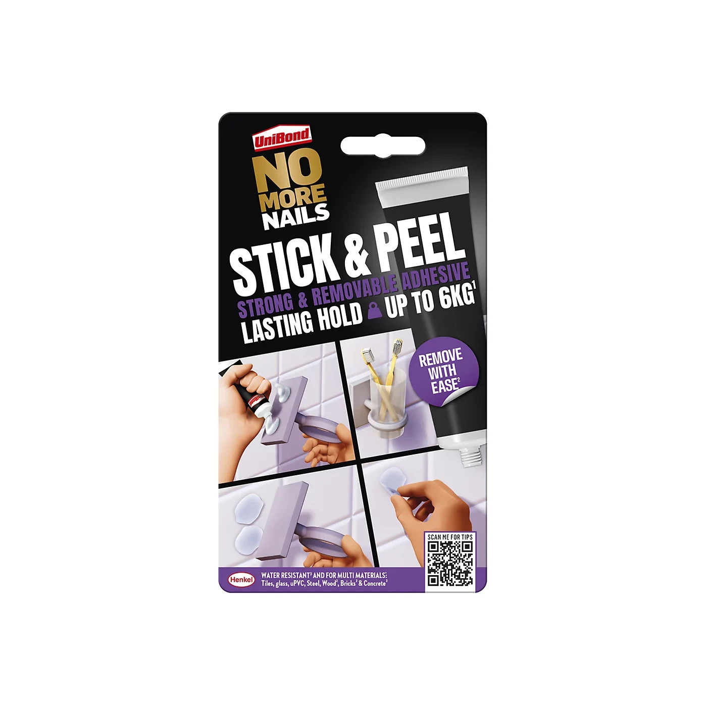 Unibond No More Nails Stick And Peel 44G  - NEW - FREE DELIVERY