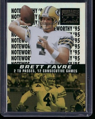 1996 Zenith #7 Brett Favre Noteworthy '95