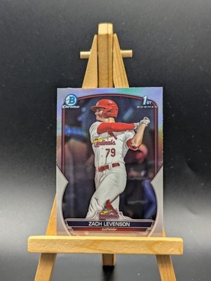 2023 Bowman Draft Zach Levenson 1st Chrome Refractor St Louis Cardinals