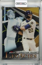 2021 Topps Finest Christian Yelich Legacies Kintsukuroi Black