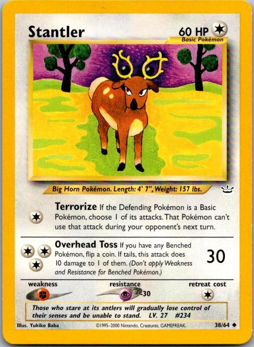 Stantler Unlimited Uncommon Neo Revelation 38/64 LP