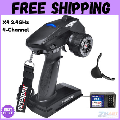 DUMBORC X4 2.4GHz 4 Channel RC Radio Transmitter and Receiver X6F with Fail Safe