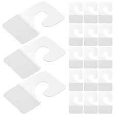  200Pcs Self Adhesive Hanging Tabs Clear Adhesive Hangers for Retail Store 