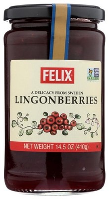 Swedish Lingonberry Preserves by Felix 14.5 ounce Ounce (Pack of 2)
