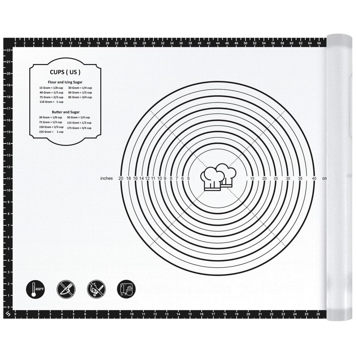 Ultimate Non-Stick Baking Mat with Measurements
Opens in a new window or tab