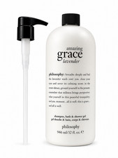 PHILOSOPHY AMAZING GRACE LAVENDER SHOWER GEL SHAMPOO BATH BODY WASH 32oz W/PUMP